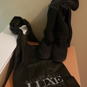 Australia Luxe Collective Black Sweater Sheep Boot